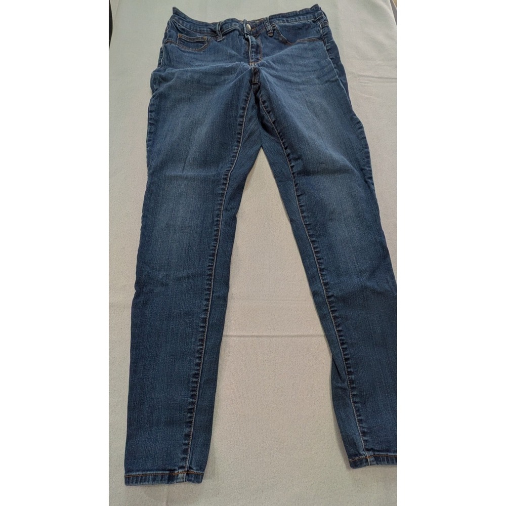 Universal Thread Skinny Jeans Womens 12/31L Blue Excellent Mid Rise Long Inseam